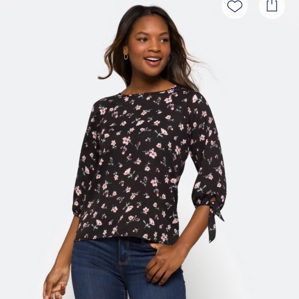 Papermoon Larie Tie Sleeve Blouse Size XL